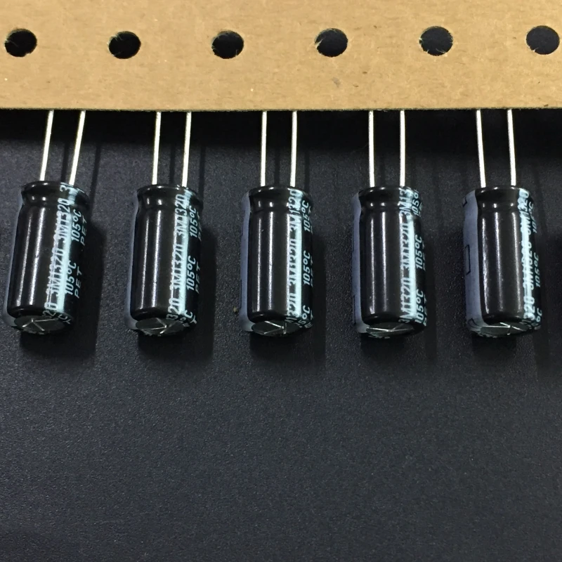 10pcs/100pcs 220uF 35V RUBYCON YXG Series 8x16mm High Ripple Current Long Life 35V220uF Aluminum Electrolytic Capacitor