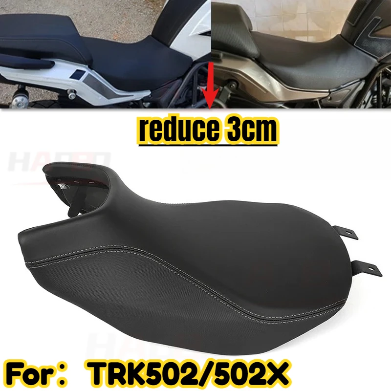 Мотоциклетное сиденье TRK502X, модифицированное, с увеличением или уменьшением высоты на 30 мм, винтажное сиденье-хамп, ретро-подушка для Benelli TRK502