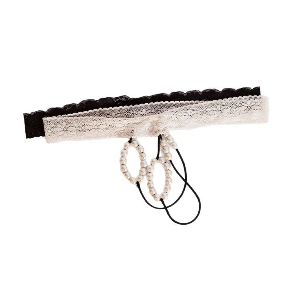 

Men Sexy Lace Front O-Ring Briefs Femboy Underwear Erotic T-back G-strings Thongs Hollow Men's Triangular Panties For Lingerie