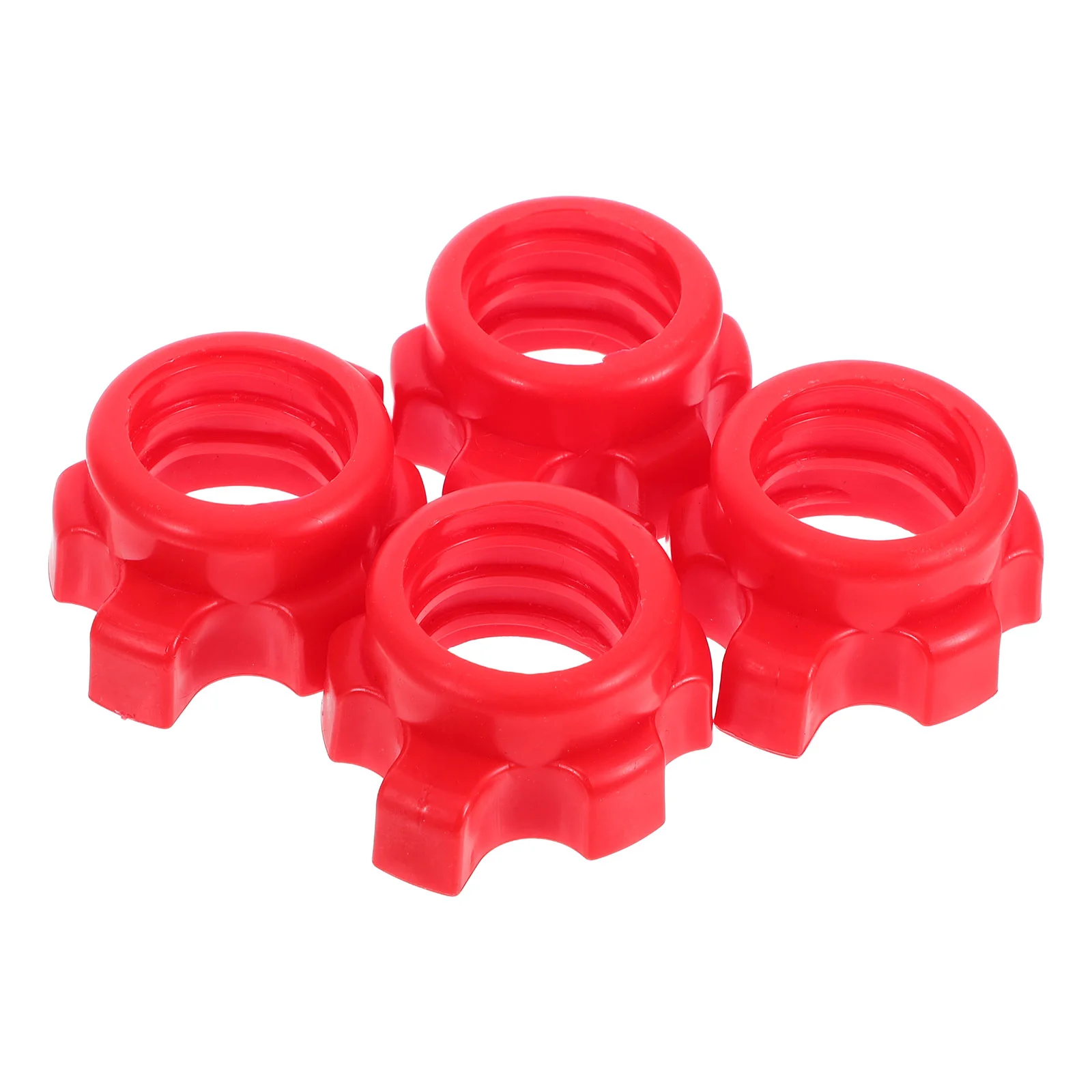 

4 Pcs Dumbells Dumbbell Bar Nut Barbell Fixing Accessories Home Gym Equipment Rod Household Svrew Red Spinlock Collar Fitness