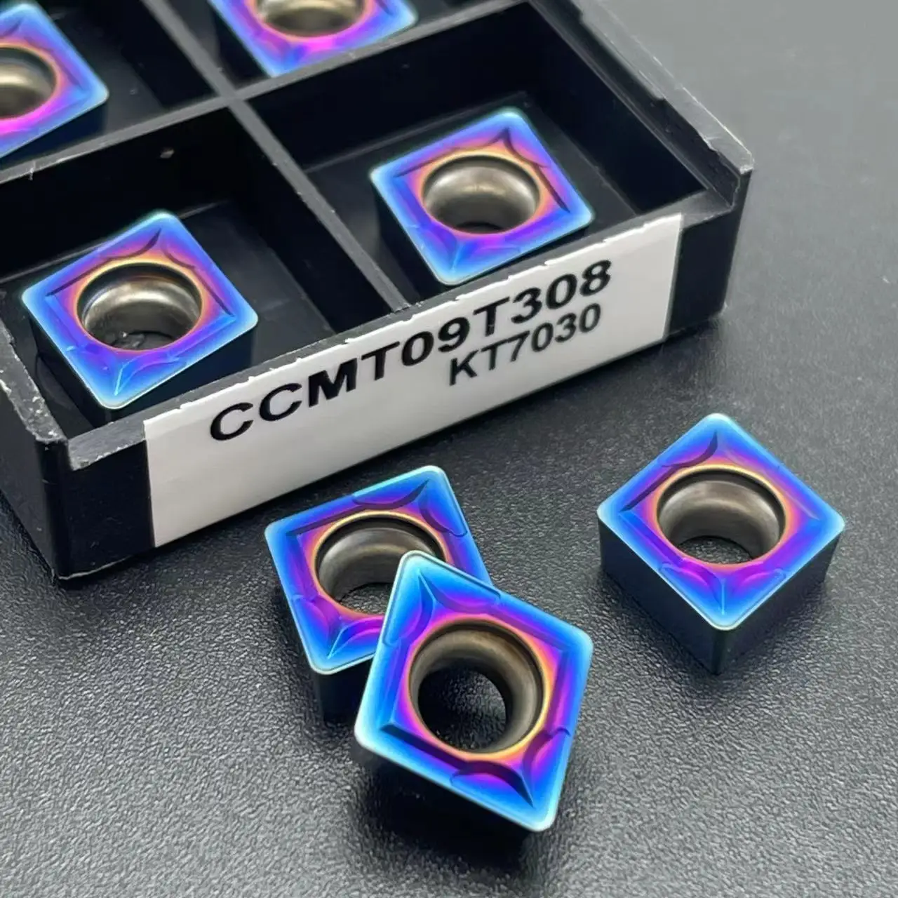Nano blue CCMT09T304 CCMT09T308 utensile da taglio CNC cilindrico in acciaio temprato per utensili in metallo duro di alta qualità