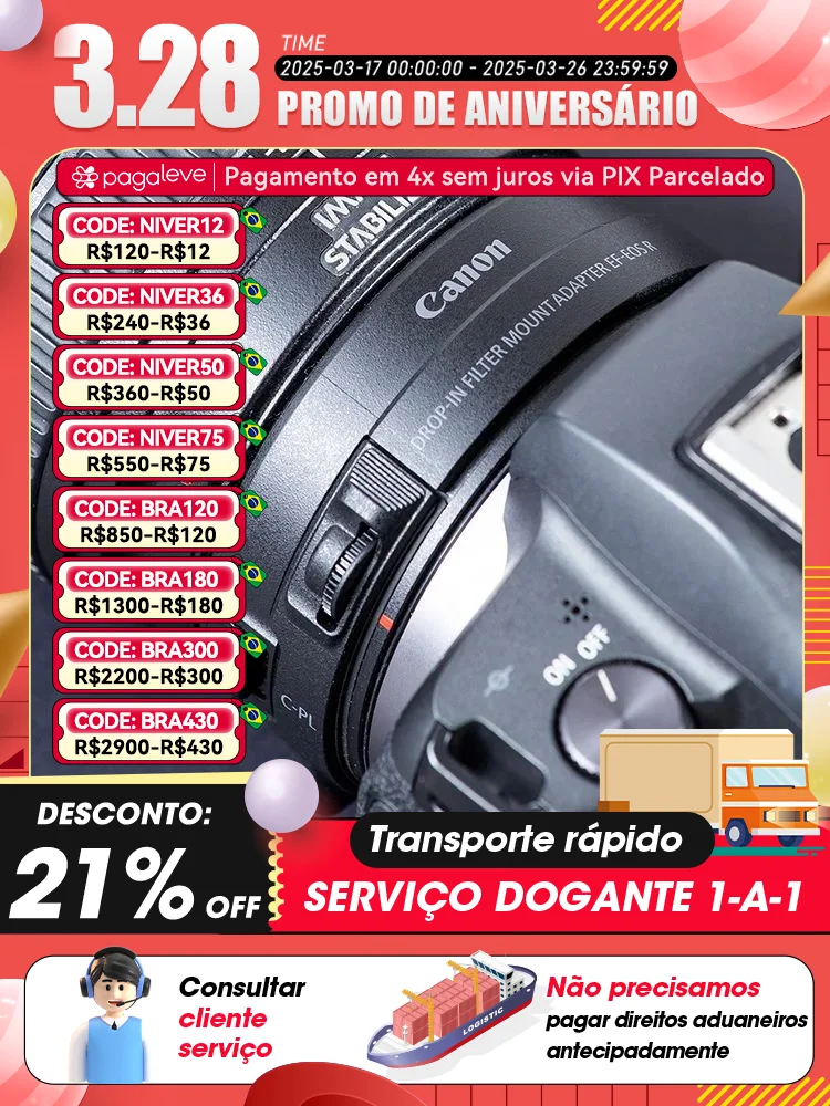 Canon-Adaptador de lente de EF-RF Original, anillo adaptador de enfoque automático para lente DSLR EF a cámara sin Espejo, lente RF para R RP R5 R6 R7
