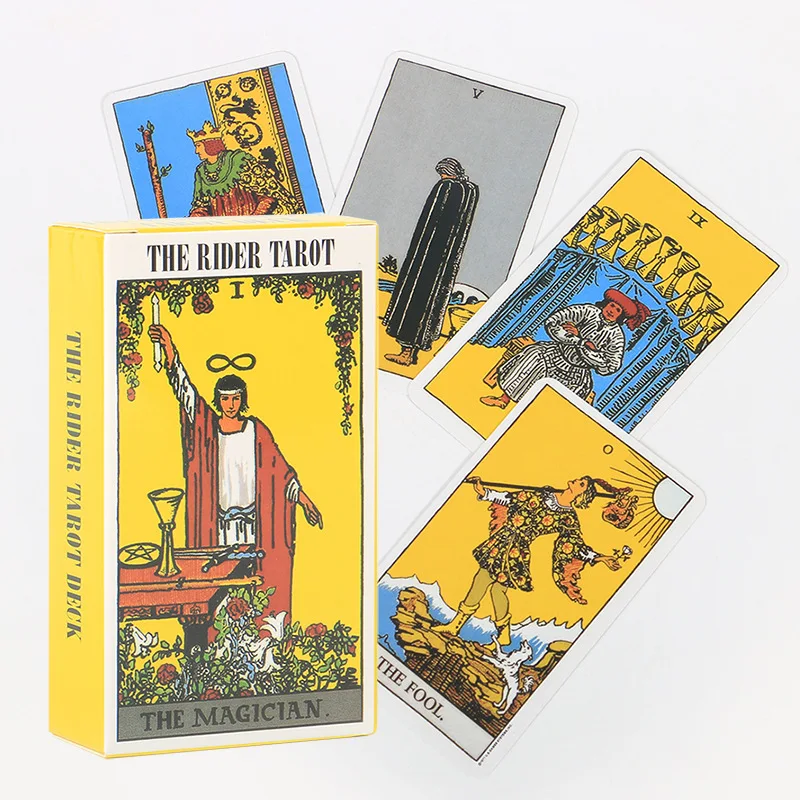 

78Pcs The Rider Waite Tarot Card Divination Personal Use Tarot Deck English Version Oracles Deck for Girl Board Game