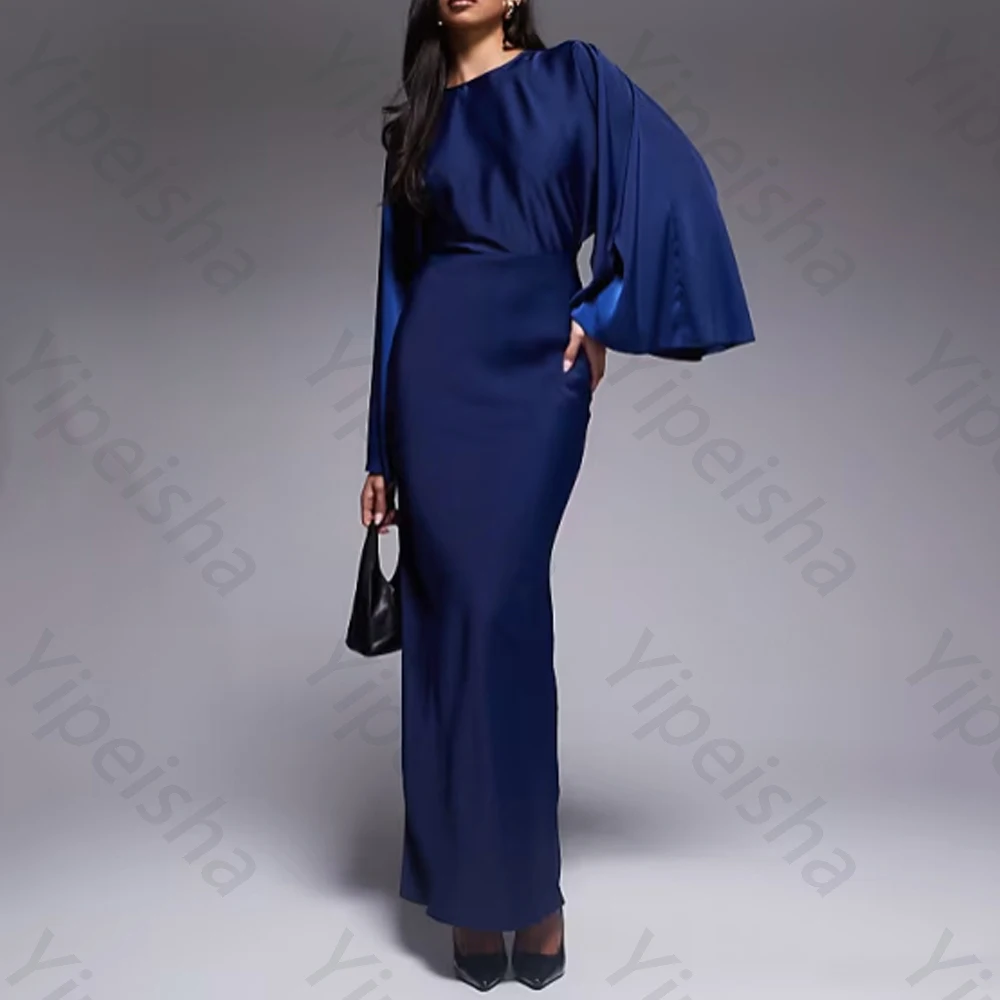 Sexy A-Linie Abendkleider mit langen Ärmeln, elegantes Promi-langes Kleid, exquisite, hochwertige Abschlussball-Party-Kleider für Frauen, individuell gestaltet