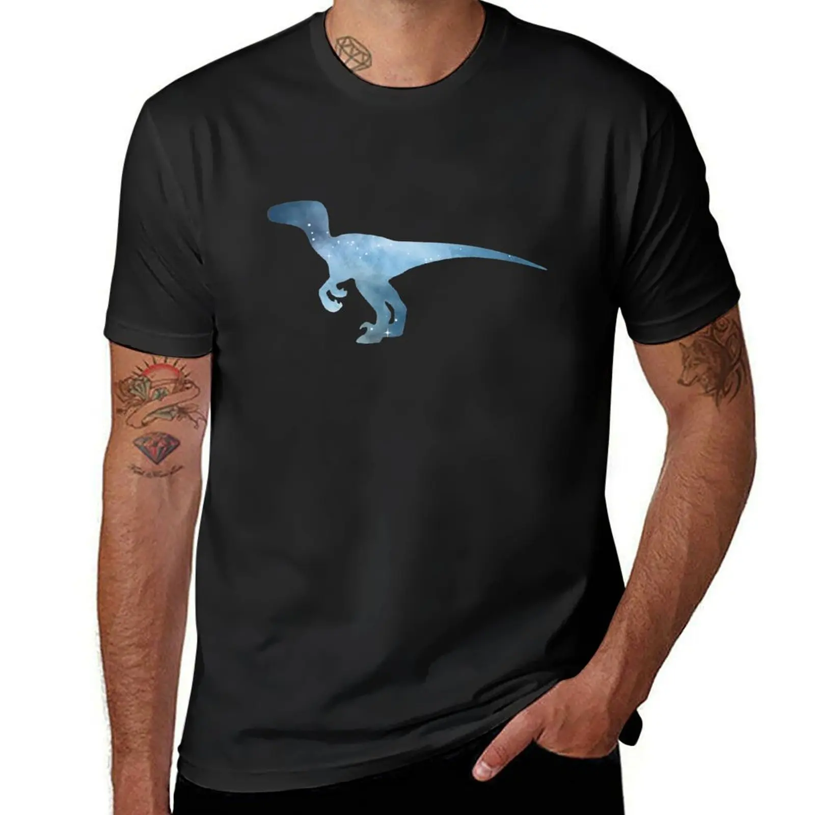 Dinosaur - Velociraptor T-Shirt korean fashion Blouse mens big and tall t shirts