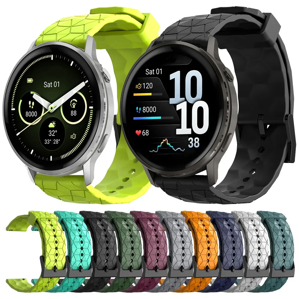 20 مللي متر 22 مللي متر سيليكون حزام ل Garmin Venu 2 3 4 45 مللي متر/Vivoactive 4 5 6 حزام الساعات Forerunner 55 570 265 255 245 645 الموسيقى 970 965