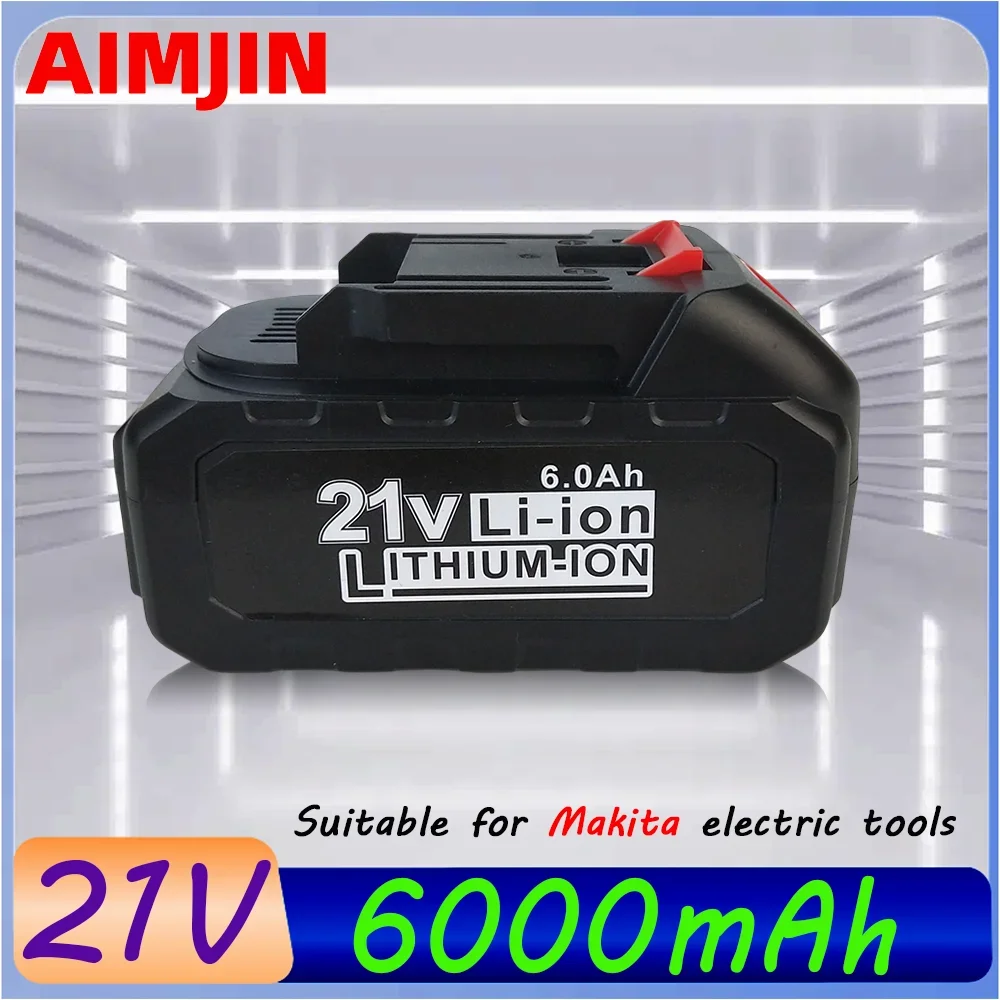 

For Makita 21V Tool Replacement High Capacity Battery 6.0A（6000mAh） Rechargeable Lithium Ion Battery