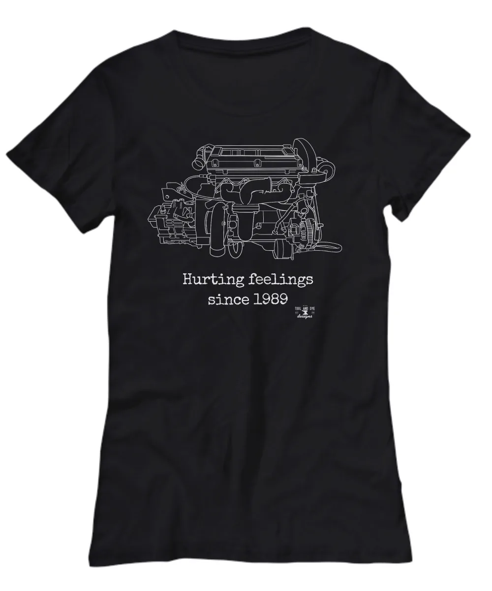 Engine Blueprint DSM Eclipse 4g63 turbo 4 cylinder motor Women's T Shirt