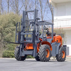 4x4 wheel drive forklift rough terrain forklift truck 3ton 3.5 ton 5ton 6ton offroad forklift