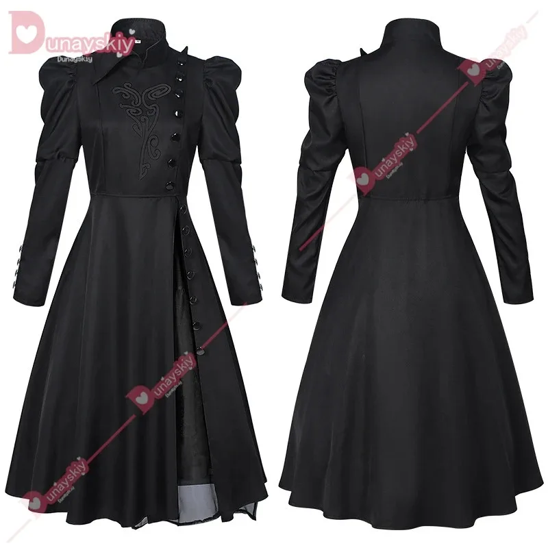 DY20Wicked Witch Elphaba Косплей Фантазия Костюм Маскировка для Женщин Черное Платье Шляпа Ведьма Одежда Для Ролевых Игр Хэллоуин Карнавал S