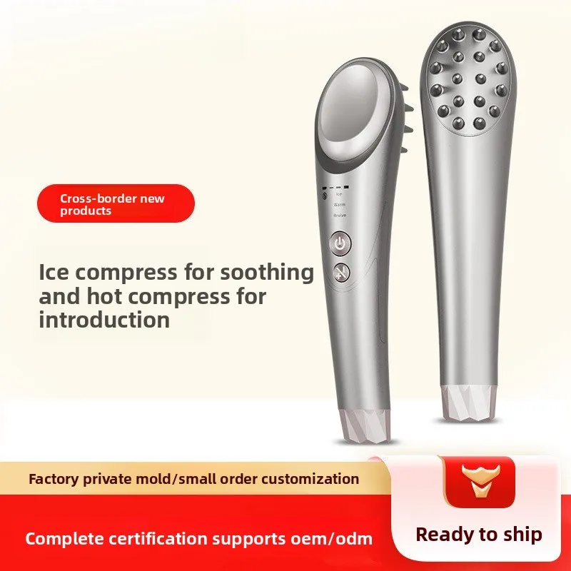 Hot and Cold Dual-mode Beauty Instrument Introduction Household Facial Skin Care Tools Hot and Cold Hammer