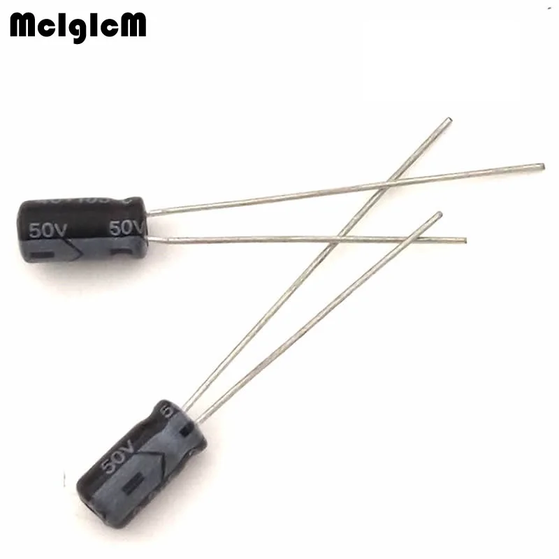 Алюминиевый электролитический конденсатор 3,3 uF 50V 4*7, 50 шт., электролитический конденсатор