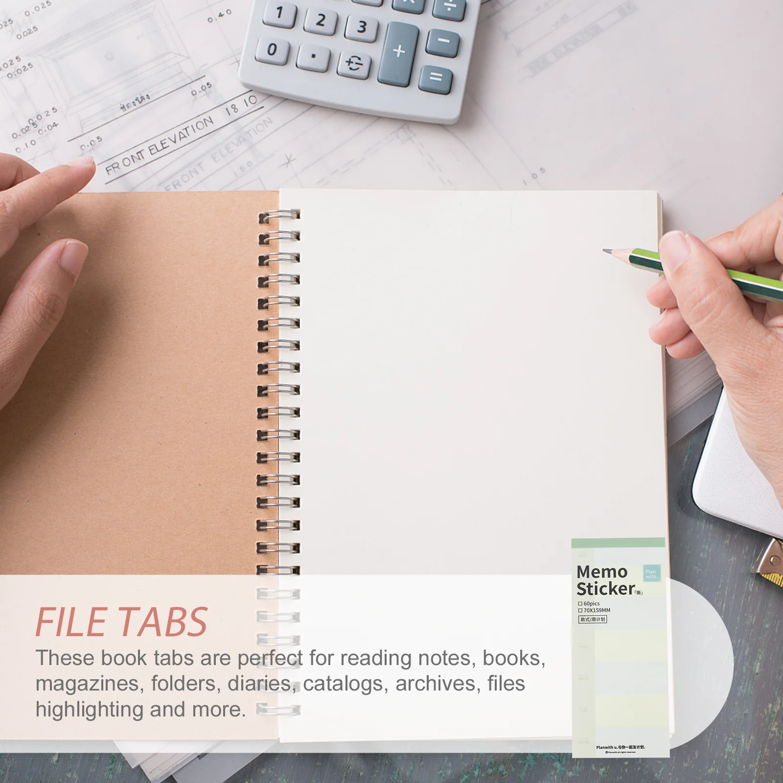 

Tearable Memo Sticker Plan Book Self-Stick Notes Label Decals Adhesive Removable Page Markers Colored Index Tabs Multi-Function