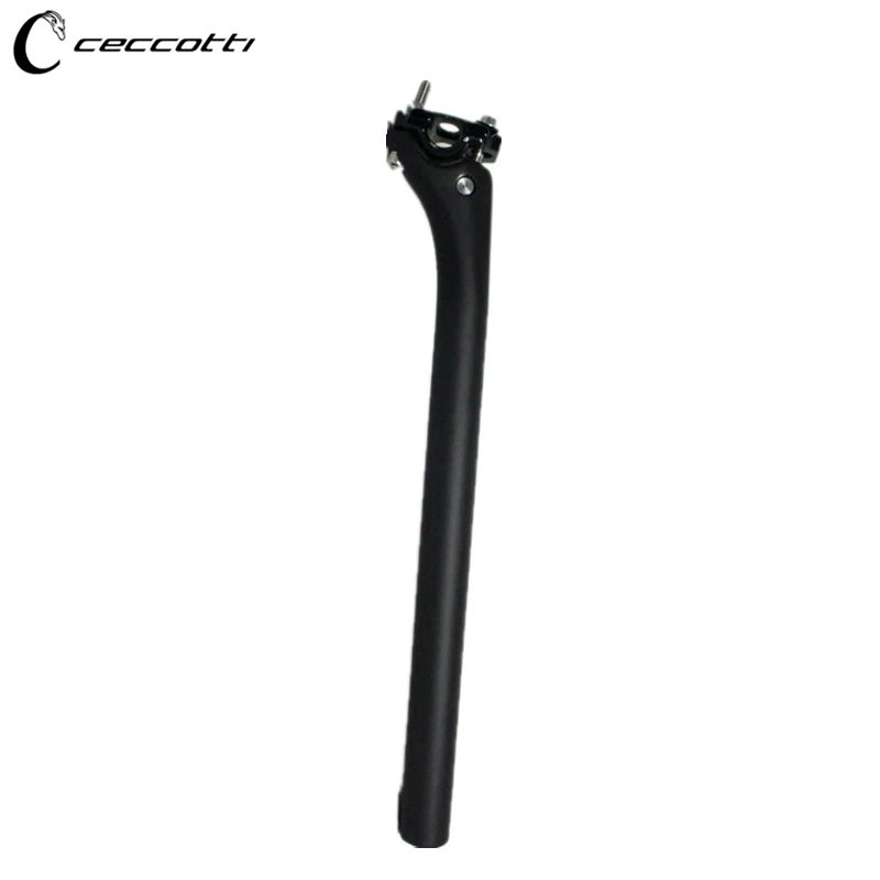 Full Carbon Seatpost for MTB, 27.2mm Bend-Head, 350mm Length, Fit DCMF04 And DCMF05 Bike Frame