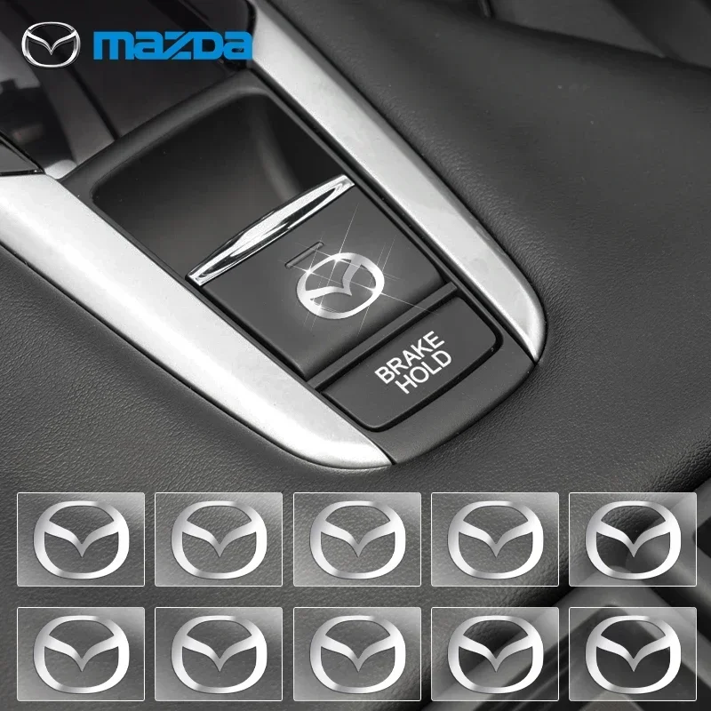 Para mazda 3 mx5 6 cx5 rx8 cx3 2 3 2020 mx5 nd acessórios carro emblema de metal decoração interior do carro adesivos emblemas estilo automóvel