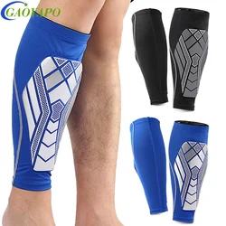 1Pcs Calf Compression Sleeves with EVA Pad for Men Women,Leg Support for Shin Splints - Shin Guards for Running Football Sports