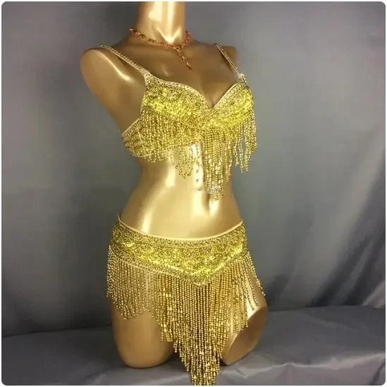 Sexy Hot girl bikini belly dance costume Bra stage show dance clothing nightclub bar evening party wear