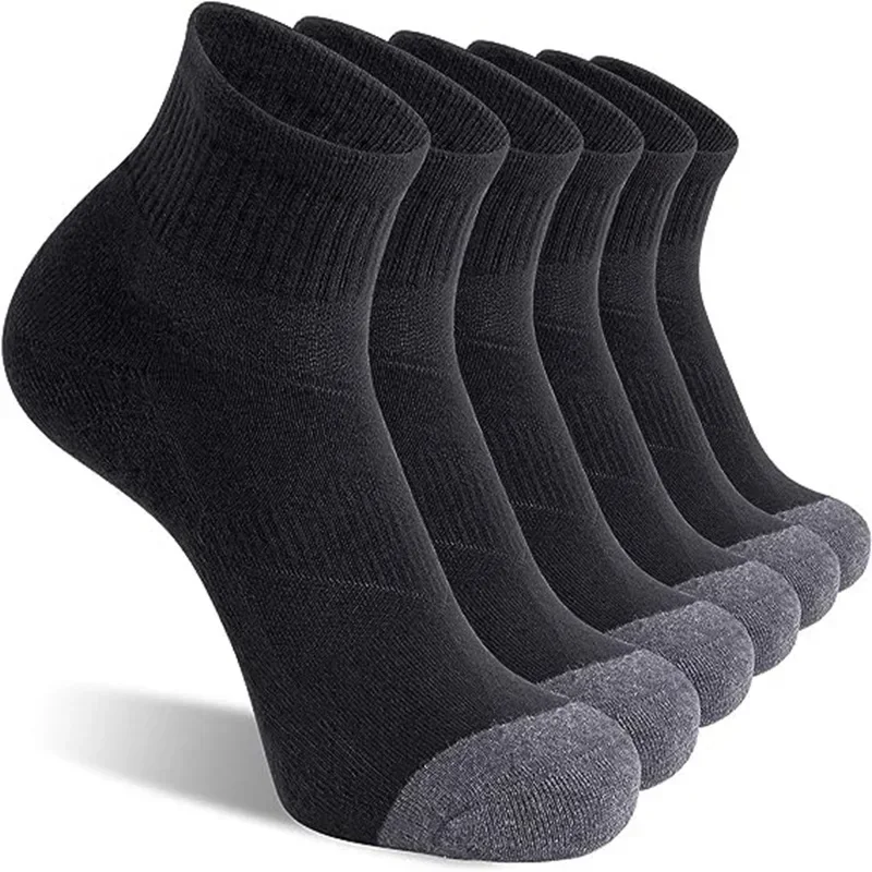 10 Pairs EUR38-47 Plus Size Women Men Sports Socks High Quality Cotton Running Socks Soccer Basketball White Black Grey Socks