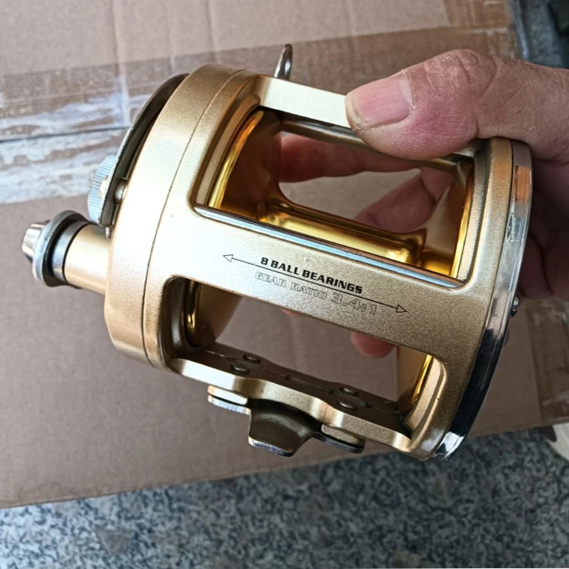 Carrete TG-9000 para pesca en mar – 25 kg freno y 8 rodamientos - imagen 4