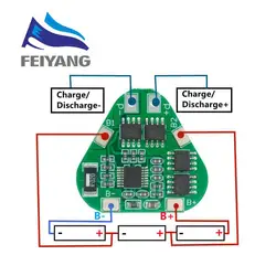 3S 12V 18650 Płytka zabezpieczająca baterię litową 11,1 V 12,6 V Zabezpieczenie przed przeładowaniem nad rozładowaniem 8A 3-komórkowy pakiet Li-ion BMS PCM PCB