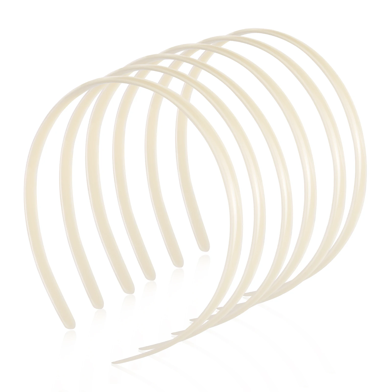 

12 Pcs Plain Hair Hoops Headbands Size Women Girls DIY Accessories Plastic Hairbands Wedding Party Festivals