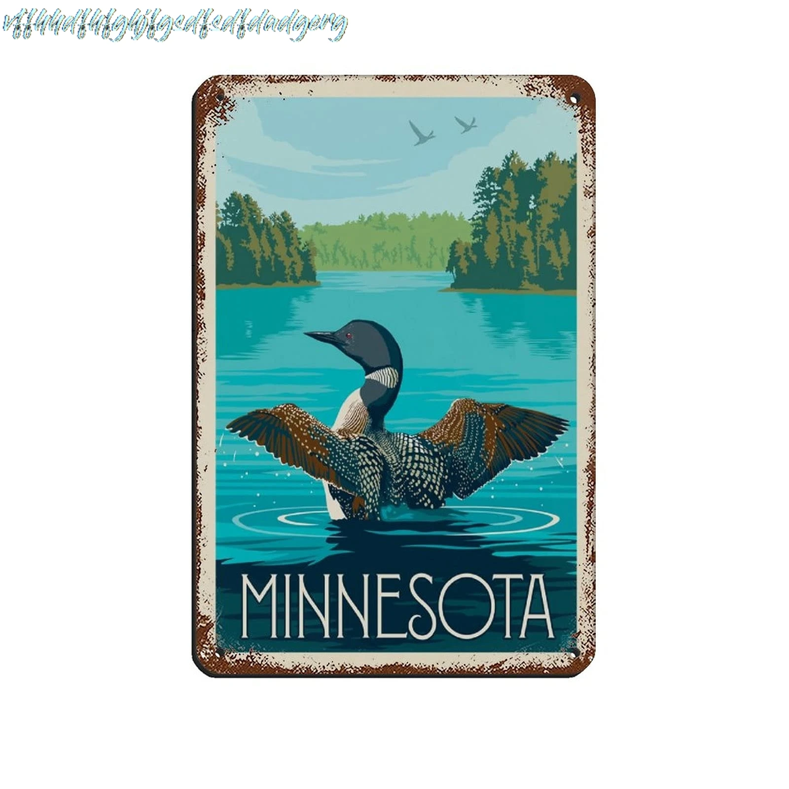 Retro New Metal Tin Sign Minnesota Sign Aluminum for Kitchen Coffee Bar Garden Home Bathroom 8x12 Inch sign