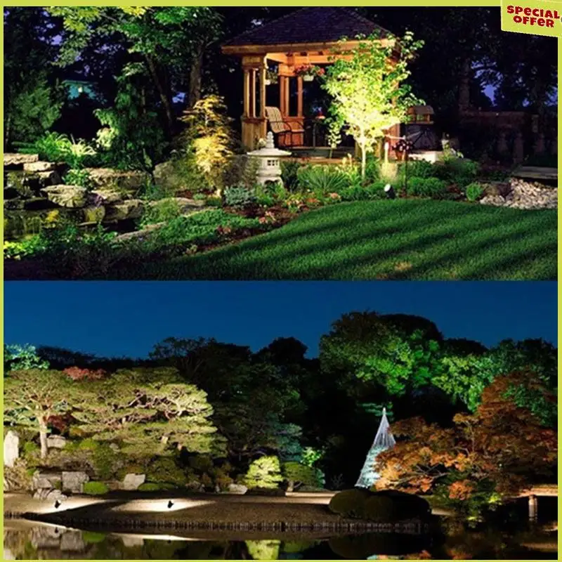 

A34R 4PCS Waterproof IP65 Garden Lawn Lamps LED Lawn Light Spike Bulb Outdoor Lighting For Garden