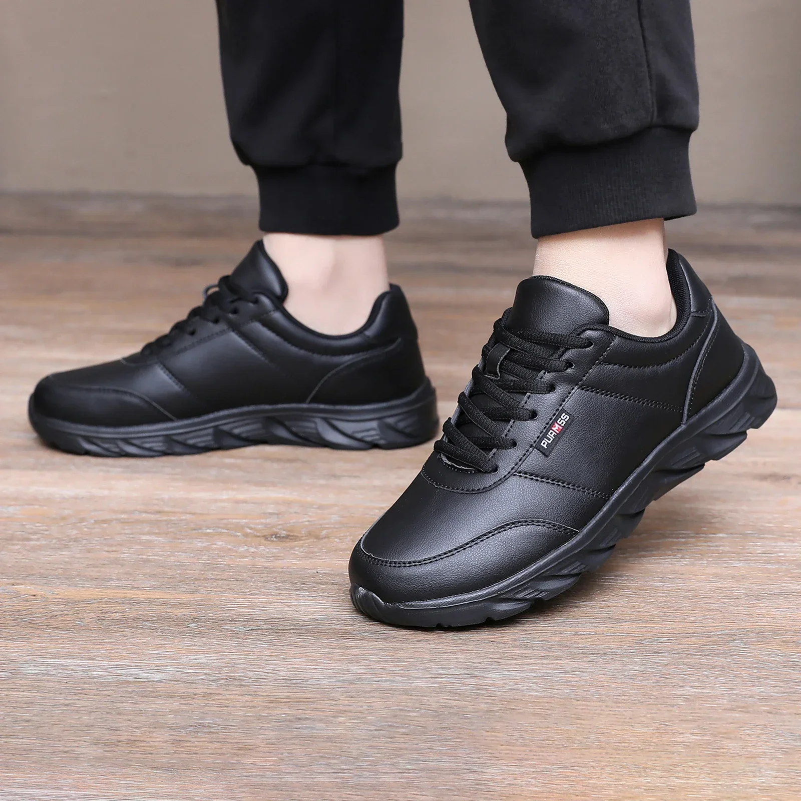 2025 männer Schuhe Frühling Herbst Wasserdichte Wanderschuhe Turnschuhe Freizeit Männlichen Leder Sport Schuhe Non-Slip Schuhe – Detail 10