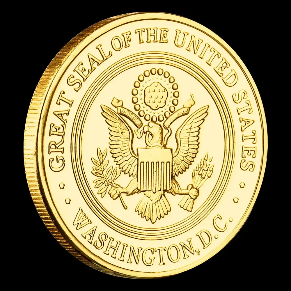 Great Seal of United Stated Armed Forces Challenge Coins Retired Military Commemorative Coin Lucky Eagle Collection Art