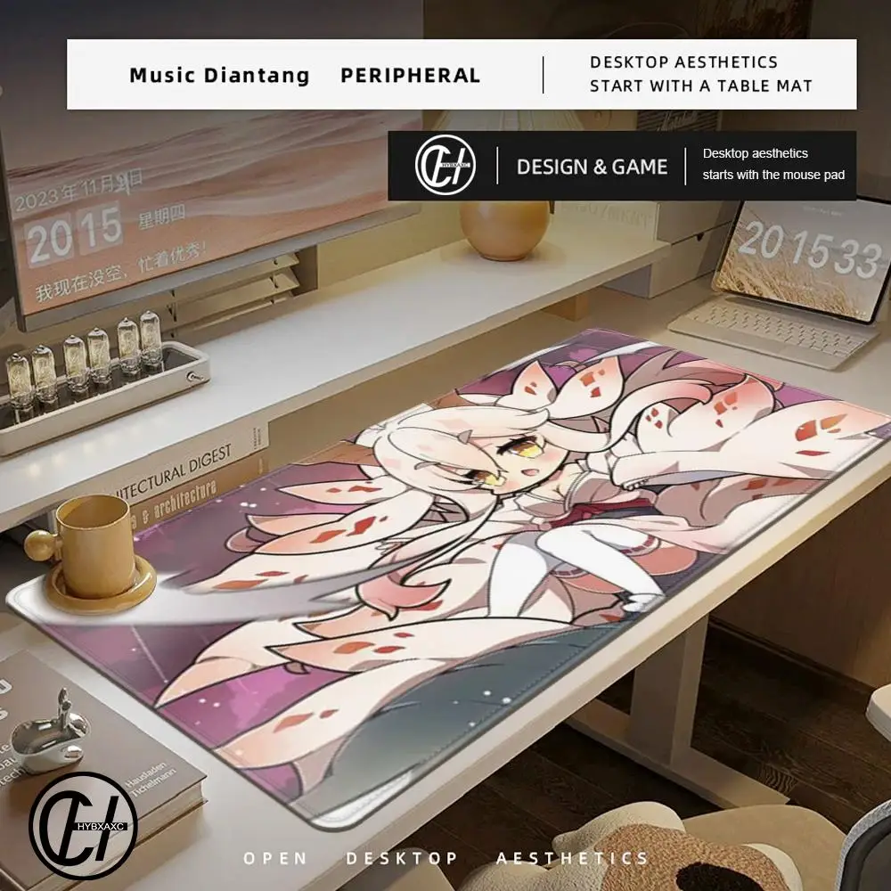 

Коврик для мыши с рисунком «Сделано в бездне», милый HD настольный коврик, расширенные коврики для игровой клавиатуры, большой коврик для геймерской мыши 90x40 см XXL