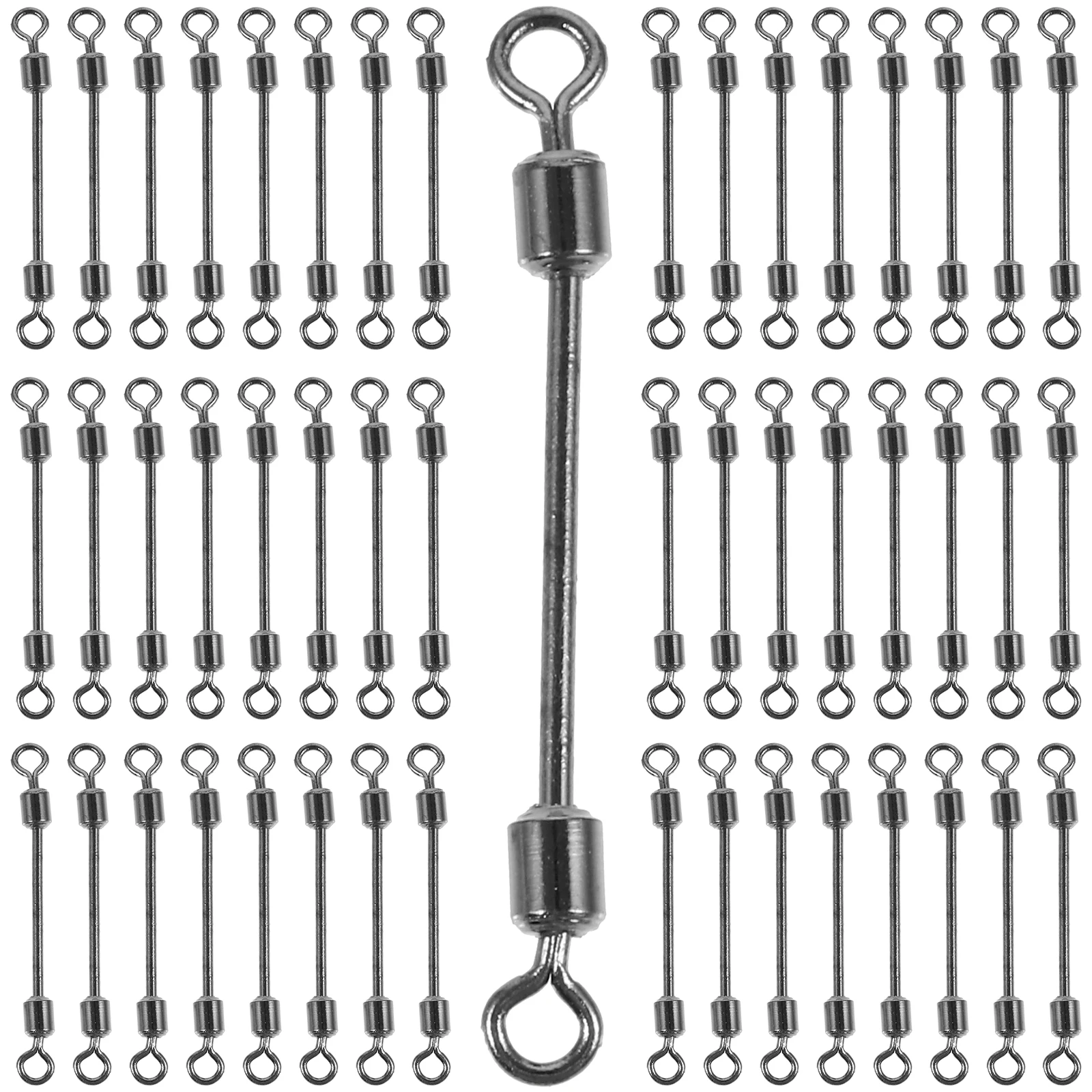 

50pcs Closed Mouth Pins Soft Bait Crank Hooks Fishing Gear Accessories Stainless Steel Lure Clips Wear Resistant Reliable Use