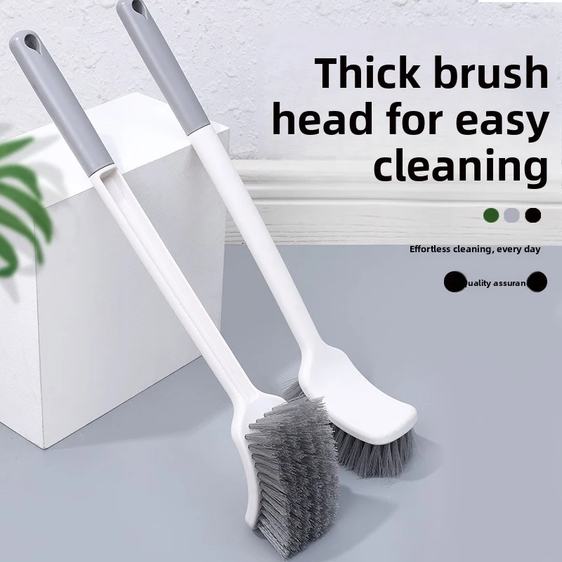 

Degree Toilet Brush with Soft Bristles-Long Handle Durable Bathroom Cleaning Brush Wall-Mounted Holder for Effective Scrubbing