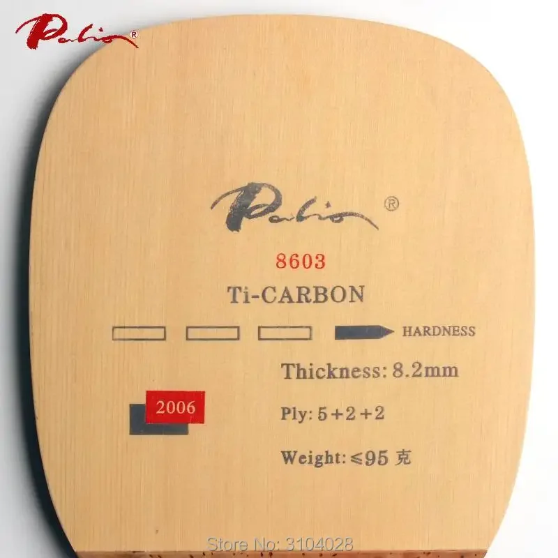 Palio Official 8603 Table Tennis Blade Ti Carbon Cypress Wood JS Japanese Penhold Fast Attack with Loop High Strength Blade