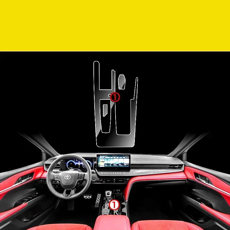 Tpu Transparent Film for 9th Toyota Camry Car Interior Sticker Center Console Dashboard Screen Protection Film  Accessories