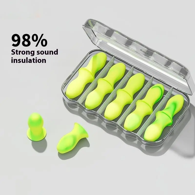 

1/3/5 коробок, антишумовое средство для сна, уход за ушами, многоразовые беруши для сна, шумоподавление, звукоизоляционные беруши