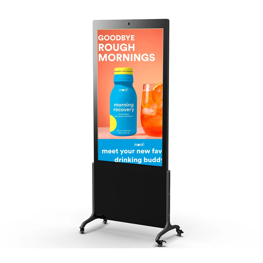 

65 Inch H Style HD Brightness Smart Vertical LCD Capacitive Touch Screen Advertising Digital Signage Kiosk for Restaurant