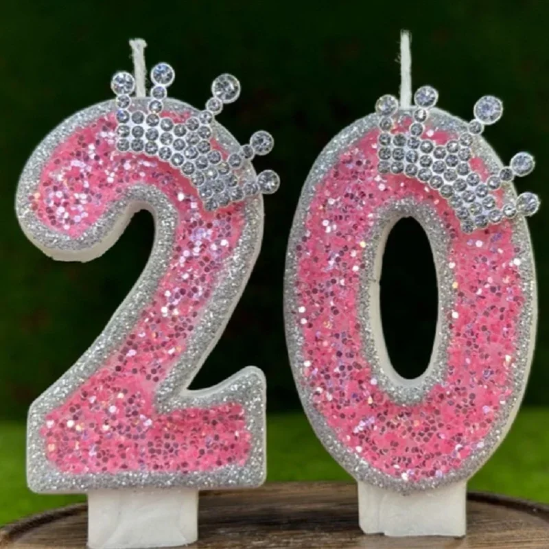 الوردي عدد 0 1 2 3 4 5 6789 شمعة عيد ميلاد بنات لوازم الحفلات الشموع الزخرفية الديكور لصالونات التجميل شمعة 4 سنوات