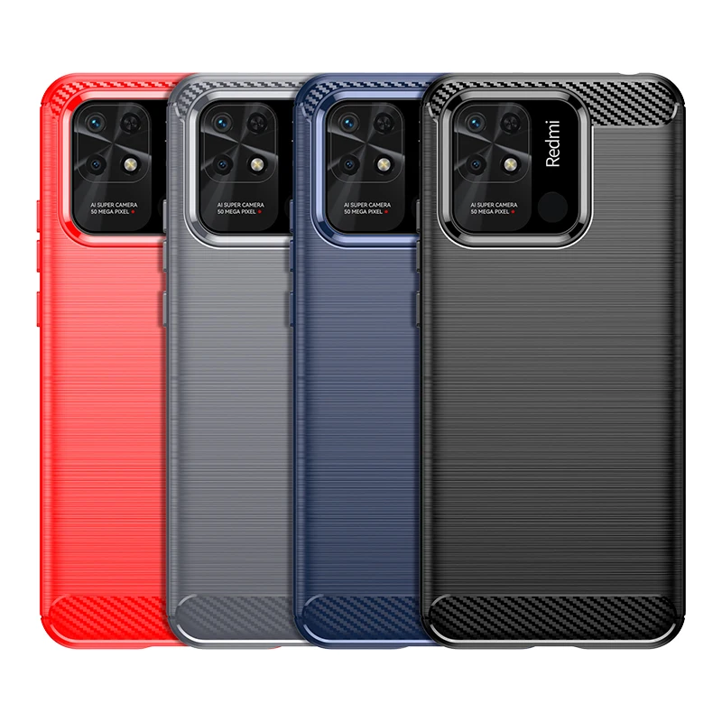 For Xiaomi Redmi 10C Case Cover for Redmi 10C 10 10A 9A 9C 9 9T Case Bumper Soft Silicone Armor Rubber Cover For Redmi 10C Cover