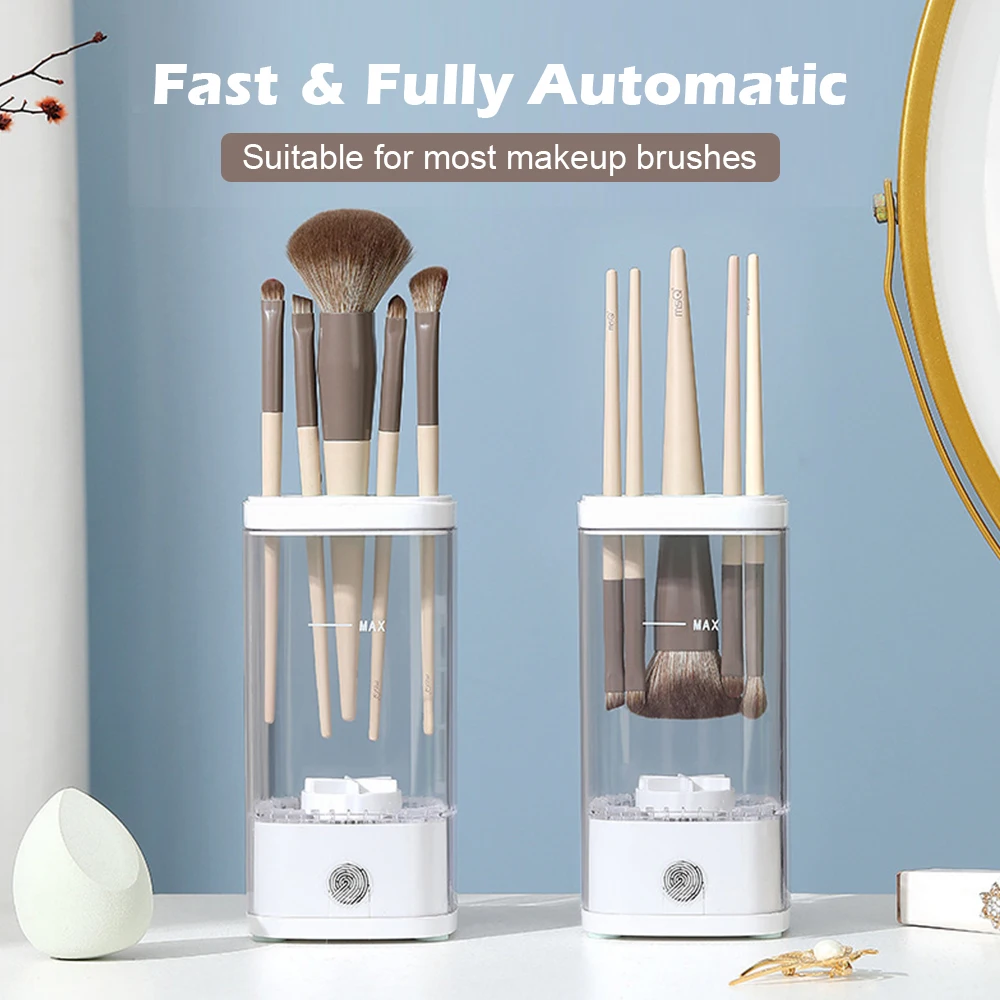

Automatic Electric Makeup Brush Cleaner Sponge Cleaner Powder Compact Storage Box Beauty Health Cosmetic Tools Kit