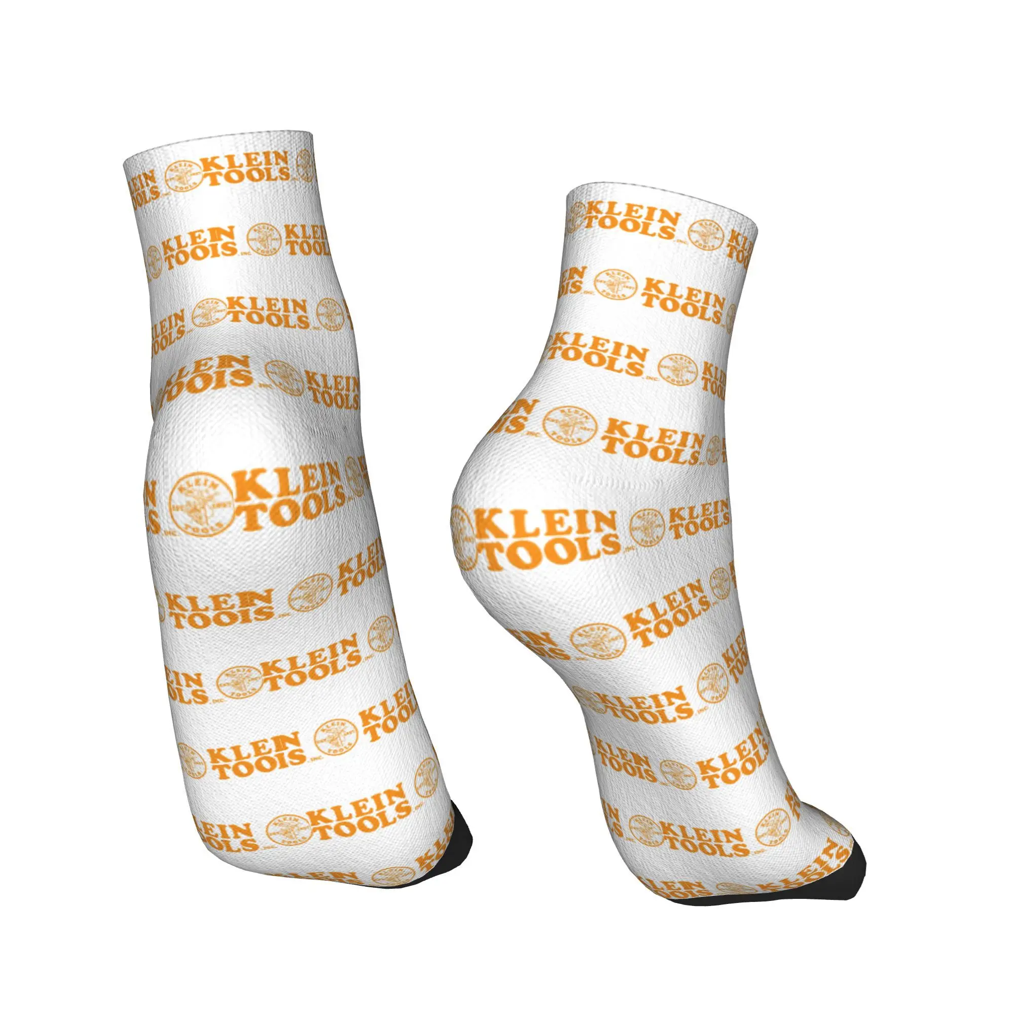 オールシーズン クラインツールズ - エスト 1857 ロゴ (オレンジ) ソックス 原宿 スポーツ ミドルチューブソックス ソフト ファッション ストッキング メンズ レディース