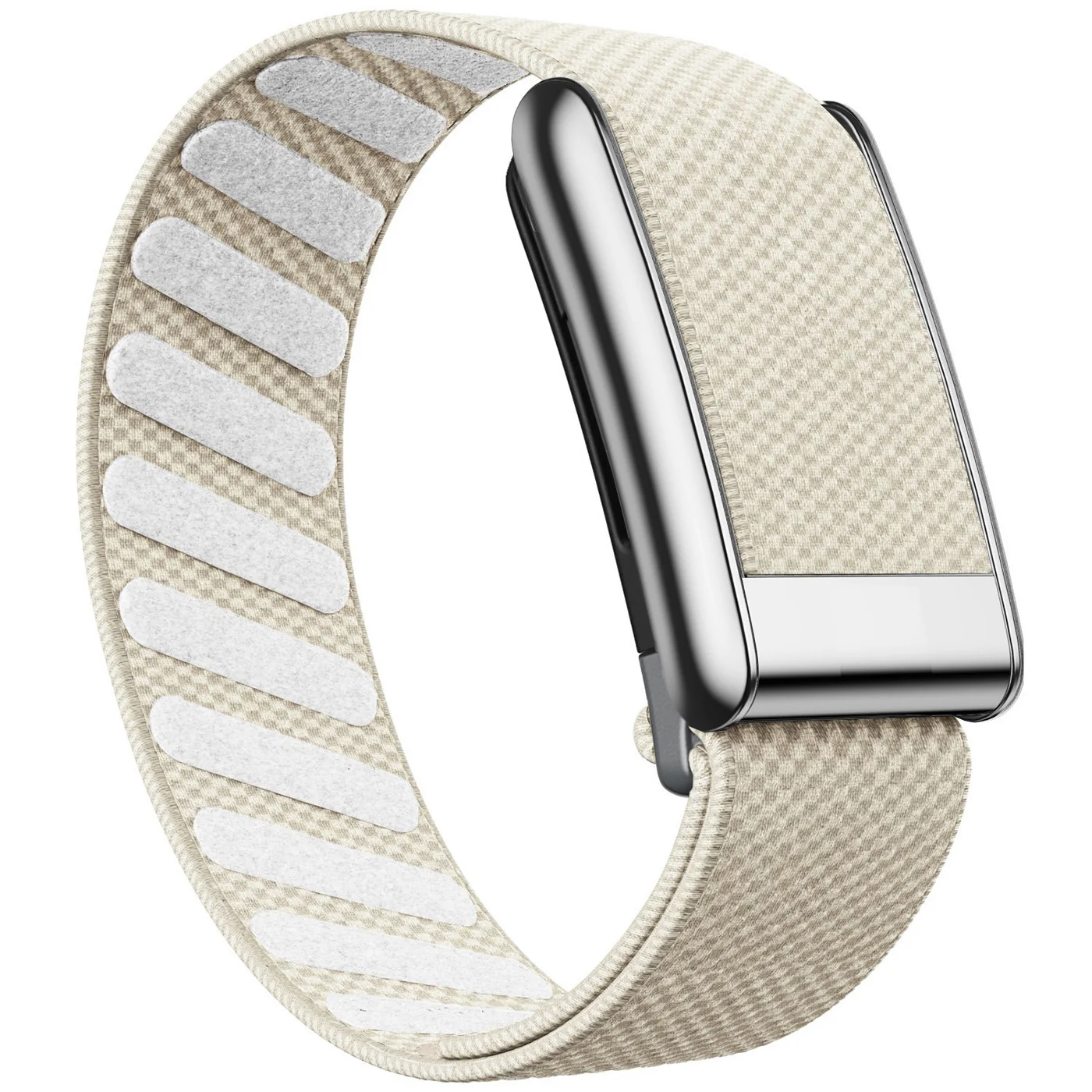

Suitable for Whoop 5.0 Wristband Strap Nylon MG Woven Elastic Sports Replacement Strap with Silver U-shaped Metal Frame Parts
