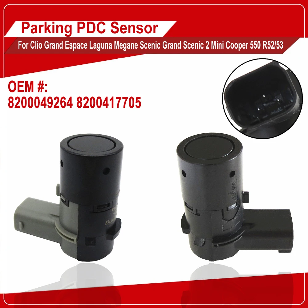 8200049264 8200417705 Auto Parts Reverse Sensor For Clio Grand Espace Laguna Megane Scenic Grand Scenic 2 Mini Cooper 550 R52/53