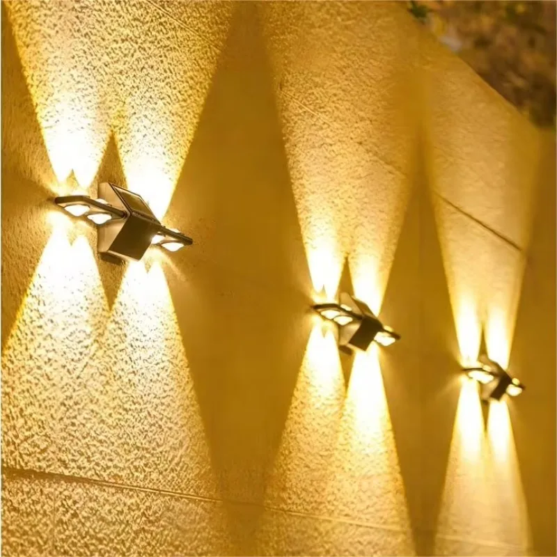 

Solar Wall Light Outdoor Split Design Light Emitting Diode Polysilicon Warm White Solar Wall Light