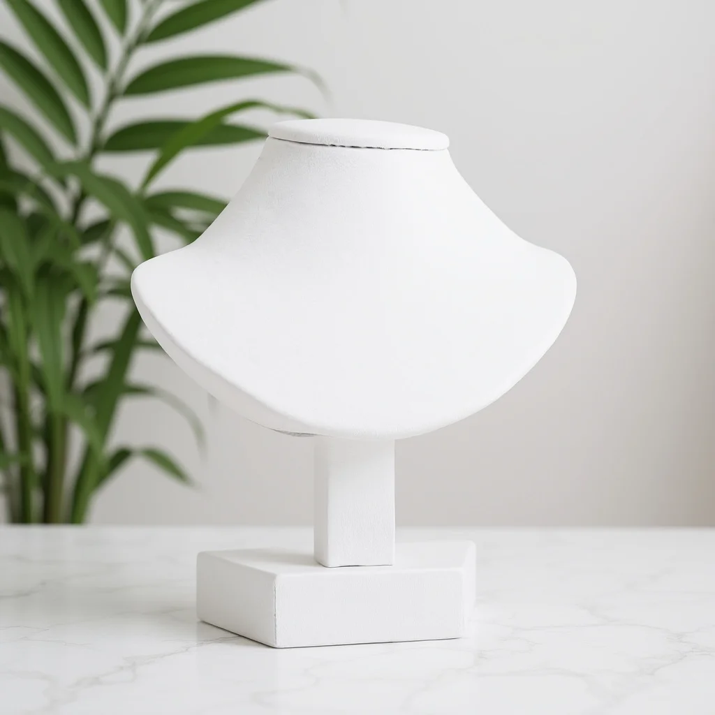 

Jewelry Display Stand Necklace Mannequin Holder Realistic Neck High-Density Board Showcase For Jewelry Stores Pendant