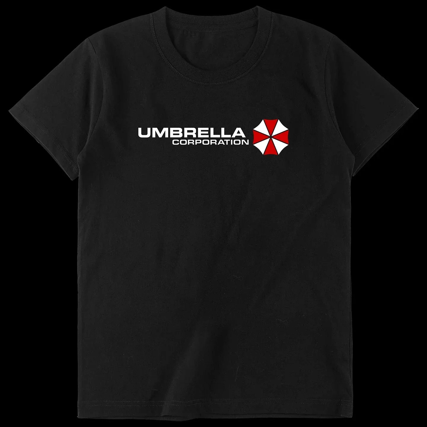 Summer Men's and Kids New Resident Evil Umbrella Company Logo Printed T-shirt Short-sleeved High-quality Pure Cotton Clothing