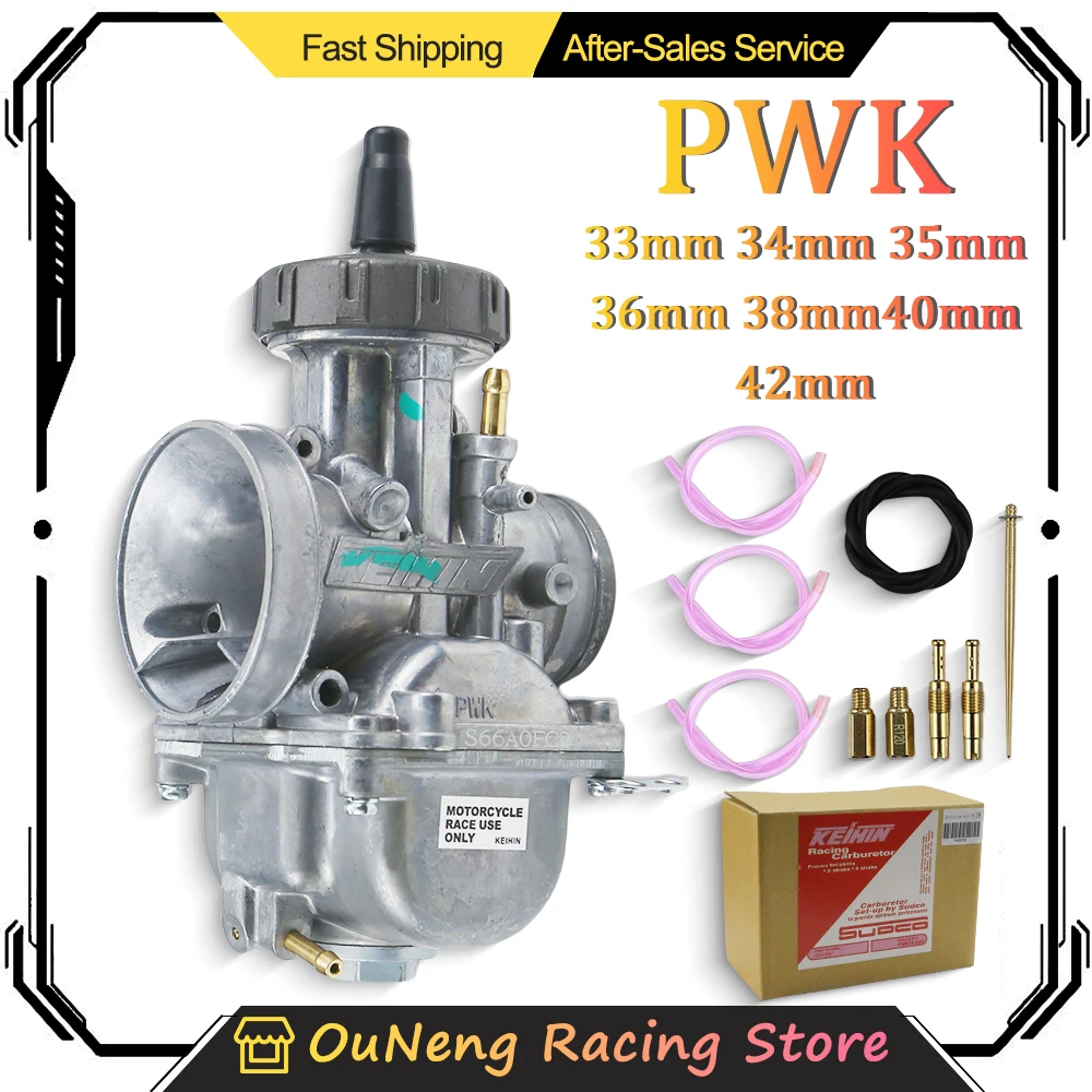 

Motorcycle Carburetor PWK with Power Jet For KEIHIN 33 34 35 36 38 40 42mm Racing Parts Scooters Dirt Bike ATV 250cc