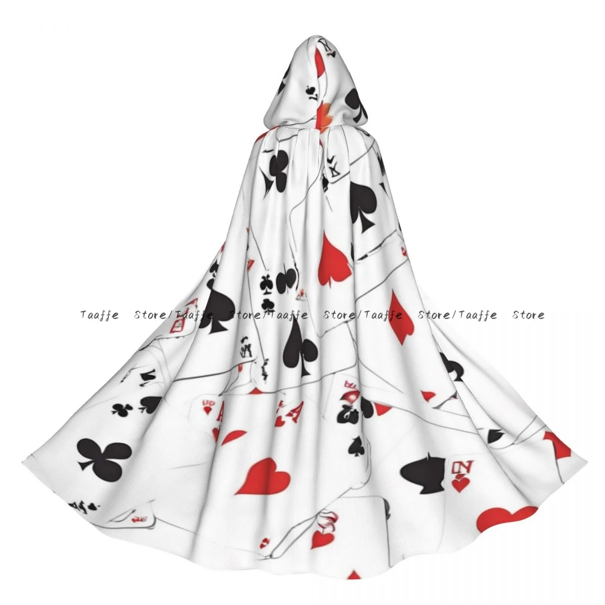 

Длинный халат ведьмы с капюшоном, покерный плащ Ace, плащ на Хэллоуин, костюмы для косплея для взрослых