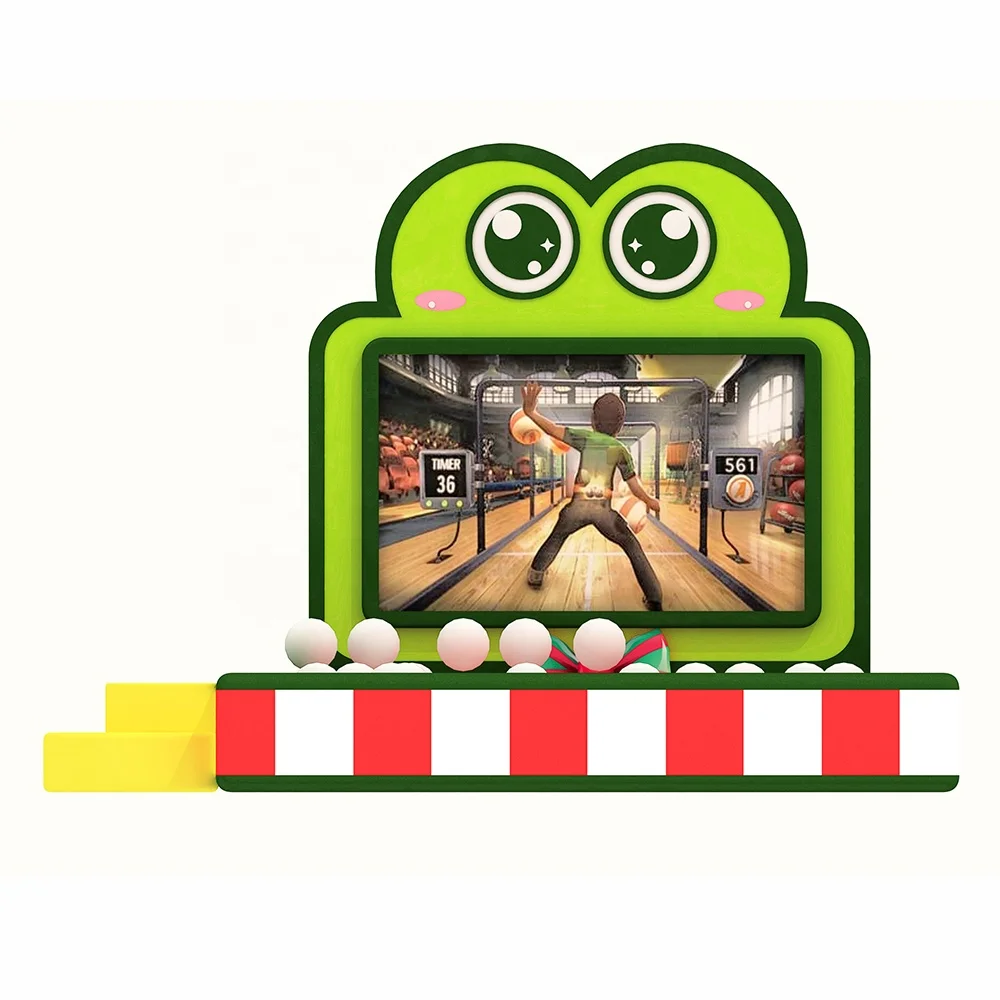 Children's indoor playground ball pool equipment projection crushing game
