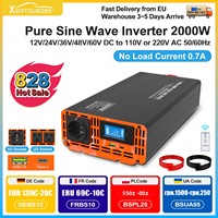 DATOUBOSS PSW Inverter 12v 220v 2000w DC 12V 24V 36V 48V 60V to AC 110V-220V Peak Power 4000W Internal Heat Dissipation TypeC