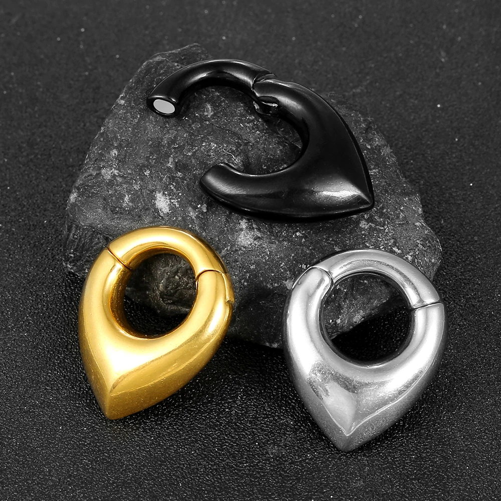 Giga 2 sztuk ze stali nierdzewnej ucha wieszak wagi Expander wskaźniki 2g(6mm) Teardrop Plugs tunele Stretching Kit Piercing biżuteria